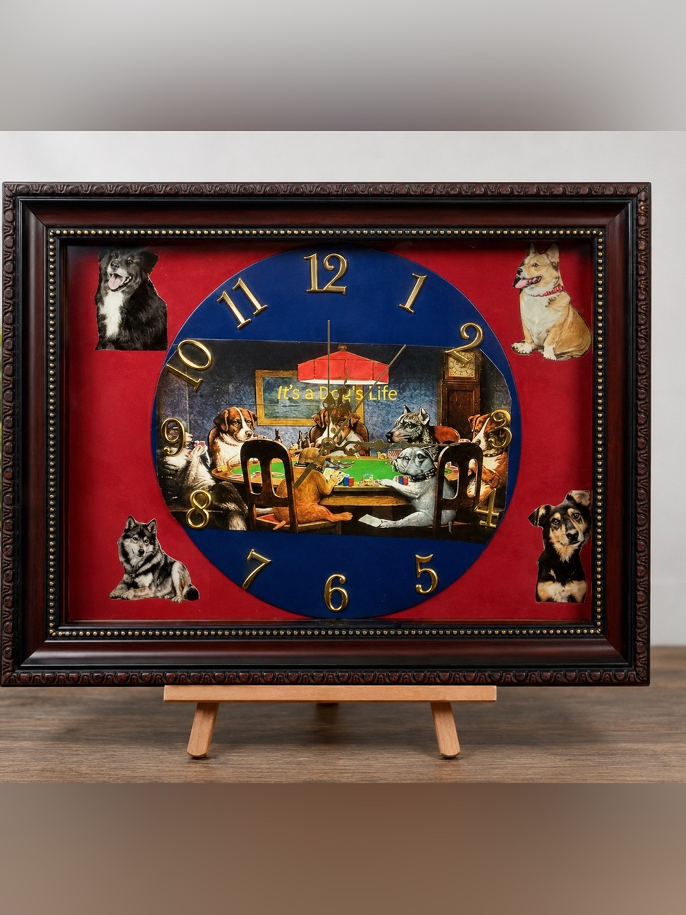 It’s a Dog’s Life Handcrafted Wall Clock
